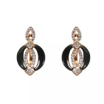 Серьги с английским замком из серебра TC-E00608-B-G-X-X-W