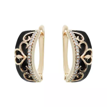 Серьги с английским замком из серебра TC-E00611-B-G-X-X-W