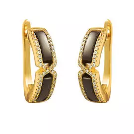 Серьги с английским замком из серебра TC-E00622-BR-L-X-X-W