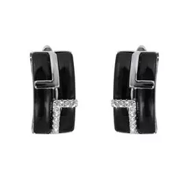 Серьги с английским замком из серебра TC-E00634-B-W-X-X-W