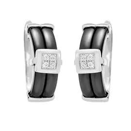 Серьги с английским замком из серебра TC-E00662-B-W-X-X-W