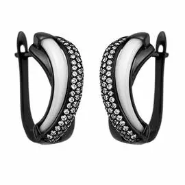 Серьги с английским замком из серебра TC-E00663-W-B-X-X-W