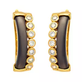 Серьги с английским замком из серебра TC-E00826-BR-L-X-X-W