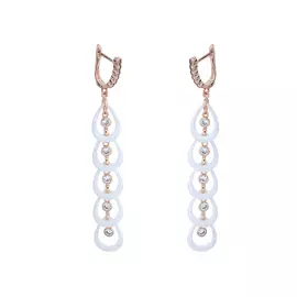 Серьги с английским замком из серебра TC-E00961-W-L-X-X-W