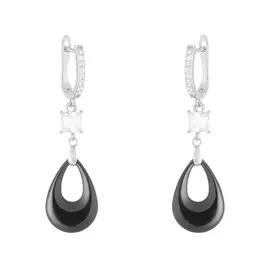 Серьги с английским замком из серебра TC-E00967-B-W-W-X-W