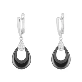 Серьги с английским замком из серебра TC-E00970-B-W-X-X-W