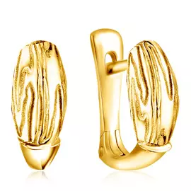 Серьги с английским замком из золота 01С0310171