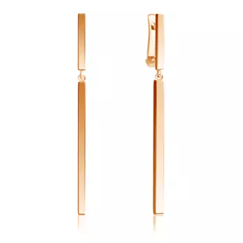 Серьги с английским замком из золота 01С067634