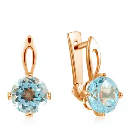 Серьги с английским замком из золота 01С3110851-1