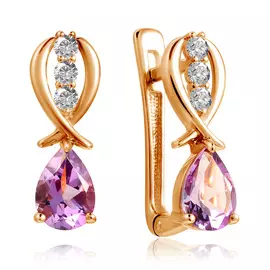 Серьги с английским замком из золота 01С3110970-2