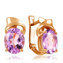 Серьги с английским замком из золота 01С3111145-2