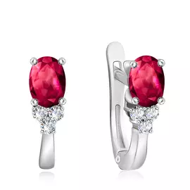 Серьги с английским замком из золота 01С674570