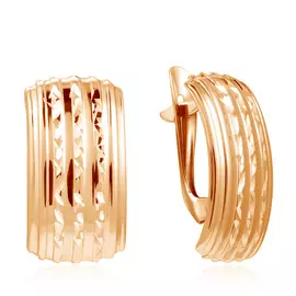 Серьги с английским замком из золота 01С713318