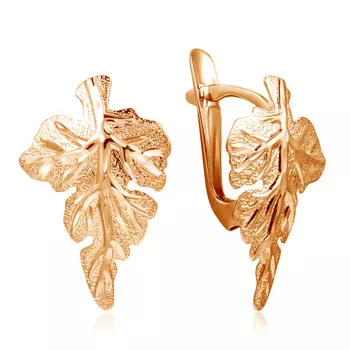 Серьги с английским замком из золота 01С713461