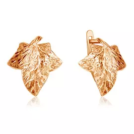 Серьги с английским замком из золота 01С713462