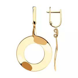 Серьги с английским замком из золота 028562