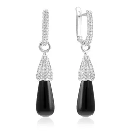 Серьги с английским замком из золота 0РС420156-1