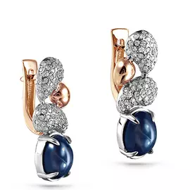 Серьги с английским замком из золота 12-01152-1400