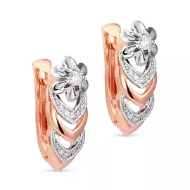 Серьги с английским замком из золота 12-0339-1000