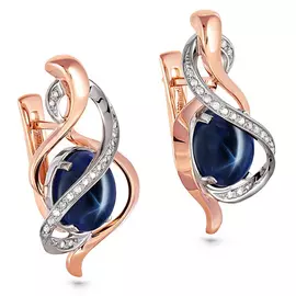 Серьги с английским замком из золота 12-0367-1400