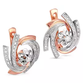 Серьги с английским замком из золота 12-0369-1000