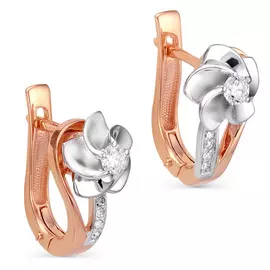 Серьги с английским замком из золота 12-0394-1000