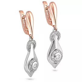 Серьги с английским замком из золота 12-0565-1000