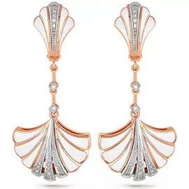 Серьги с английским замком из золота 12-0595-1010