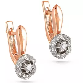 Серьги с английским замком из золота 12-0783-1000