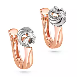 Серьги с английским замком из золота 12-0789-1000