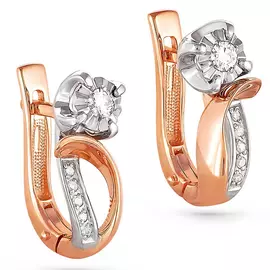 Серьги с английским замком из золота 12-0790-1000