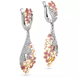 Серьги с английским замком из золота 12-0795-1001