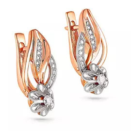 Серьги с английским замком из золота 12-0798-1000