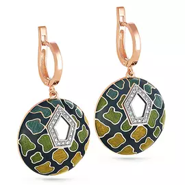 Серьги с английским замком из золота 12-0899-1001