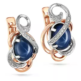 Серьги с английским замком из золота 12-0950-1400