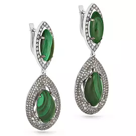 Серьги с английским замком из золота 12-11053-4689