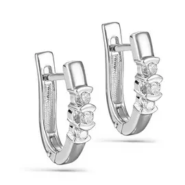 Серьги с английским замком из золота 12-1106-1000