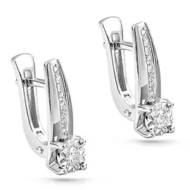 Серьги с английским замком из золота 12-11086-1000