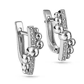 Серьги с английским замком из золота 12-11129-1000