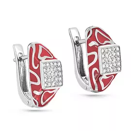 Серьги с английским замком из золота 12-11139-1018