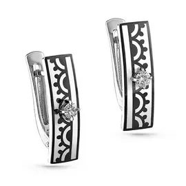 Серьги с английским замком из золота 12-11223-1010