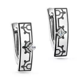 Серьги с английским замком из золота 12-11225-1010