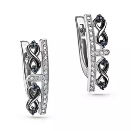 Серьги с английским замком из золота 12-11241-1100