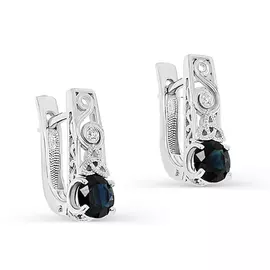 Серьги с английским замком из золота 12-11380-1100