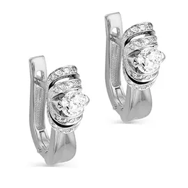 Серьги с английским замком из золота 12-1388-1000