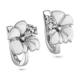 Серьги с английским замком из золота 12-1391-1010