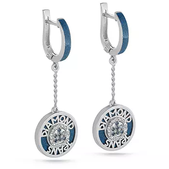 Серьги с английским замком из золота 12-1437-2703