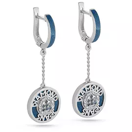 Серьги с английским замком из золота 12-1437-2703