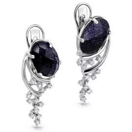 Серьги с английским замком из золота 12-1738-1300