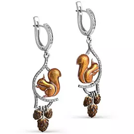 Серьги с английским замком из золота 12-1826-1024